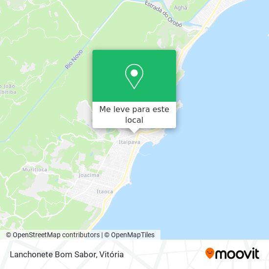 Lanchonete Bom Sabor mapa