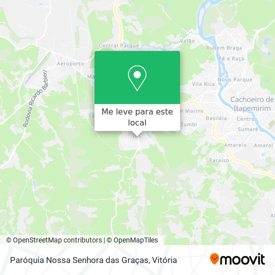 Paróquia Nossa Senhora das Graças mapa
