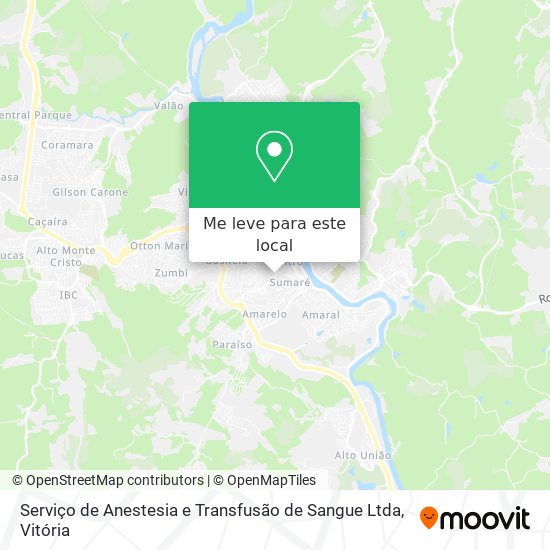 Serviço de Anestesia e Transfusão de Sangue Ltda mapa