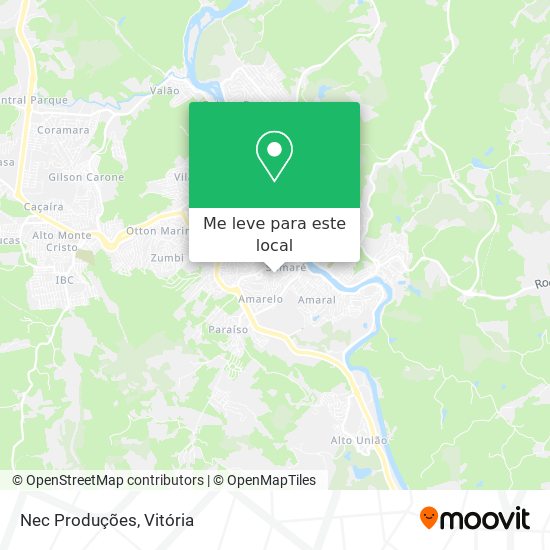 Nec Produções mapa