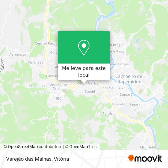 Varejão das Malhas mapa