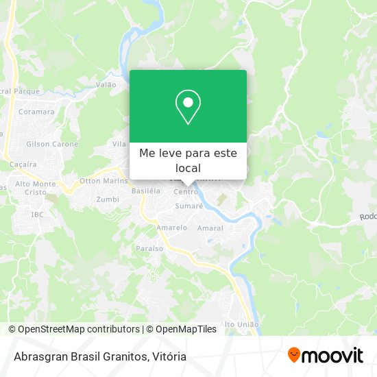 Abrasgran Brasil Granitos mapa