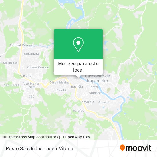 Posto São Judas Tadeu mapa