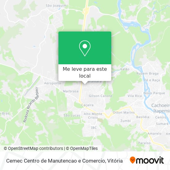 Cemec Centro de Manutencao e Comercio mapa
