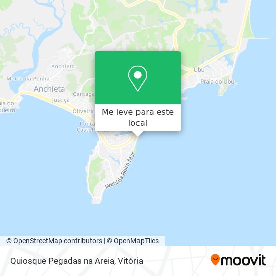 Quiosque Pegadas na Areia mapa