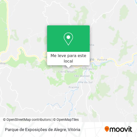 Parque de Exposições de Alegre mapa