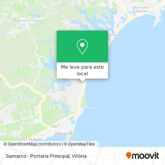 Samarco - Portaria Principal mapa