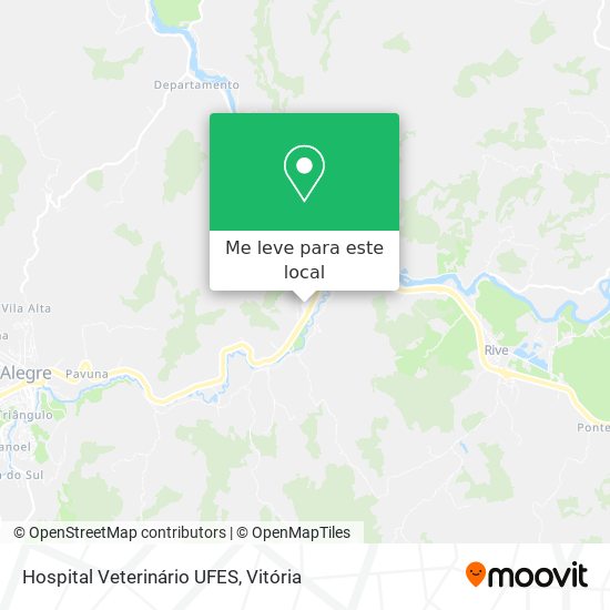 Hospital Veterinário UFES mapa