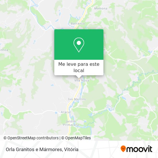 Orla Granitos e Mármores mapa