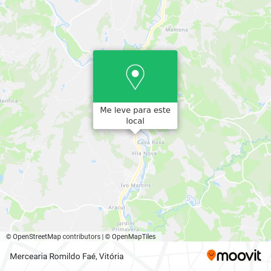 Mercearia Romildo Faé mapa