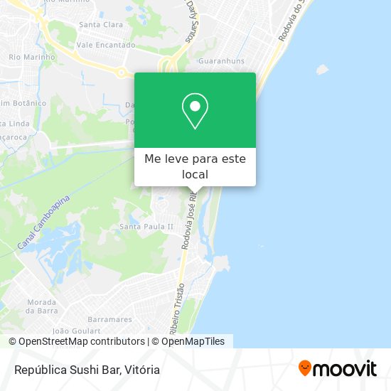República Sushi Bar mapa