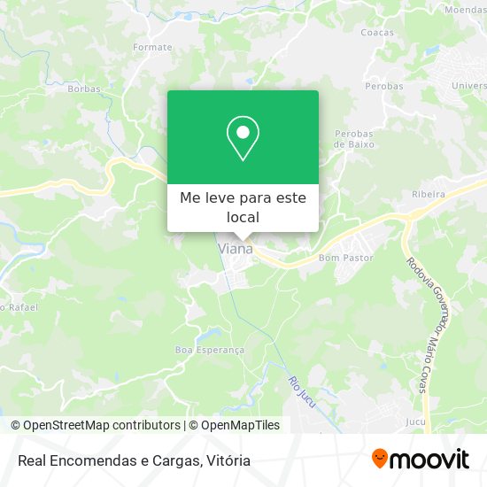 Real Encomendas e Cargas mapa