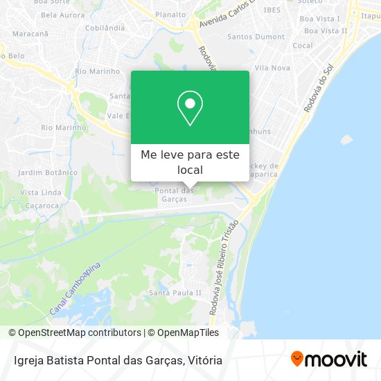 Igreja Batista Pontal das Garças mapa