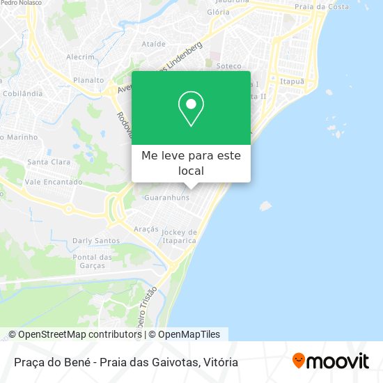 Praça do Bené - Praia das Gaivotas mapa