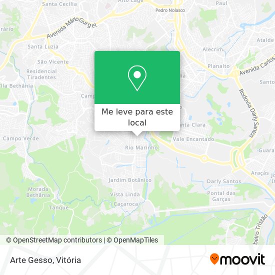 Arte Gesso mapa