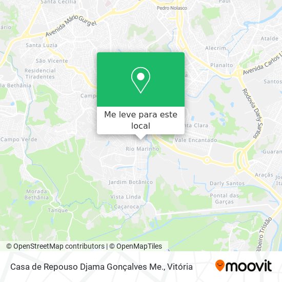 Casa de Repouso Djama Gonçalves Me. mapa