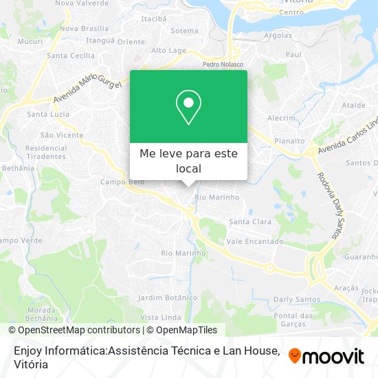 Enjoy Informática:Assistência Técnica e Lan House mapa
