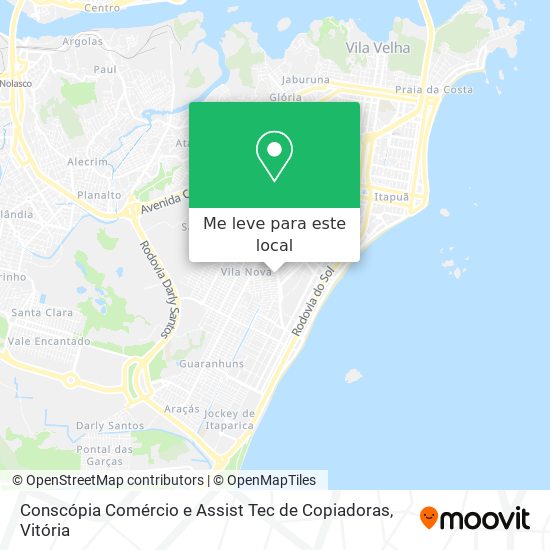 Conscópia Comércio e Assist Tec de Copiadoras mapa