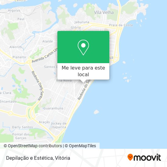 Depilação e Estética mapa