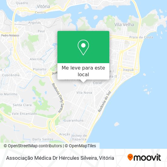 Associação Médica Dr Hércules Silveira mapa