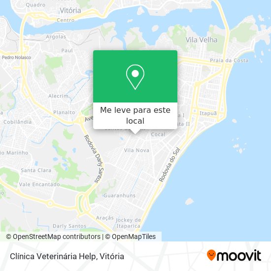 Clínica Veterinária Help mapa