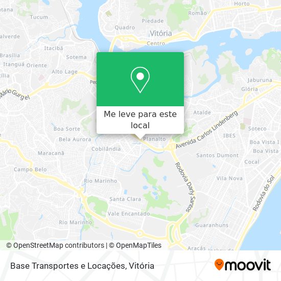 Base Transportes e Locações mapa