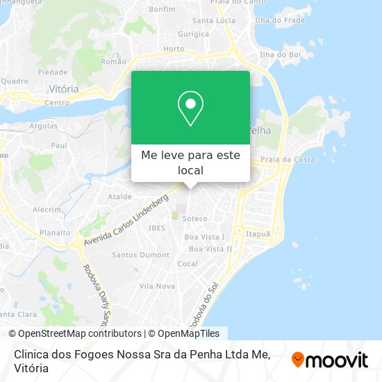 Clinica dos Fogoes Nossa Sra da Penha Ltda Me mapa