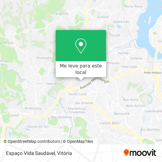 Espaço Vida Saudável mapa