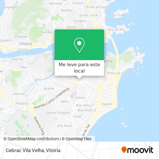 Cebrac Vila Velha mapa