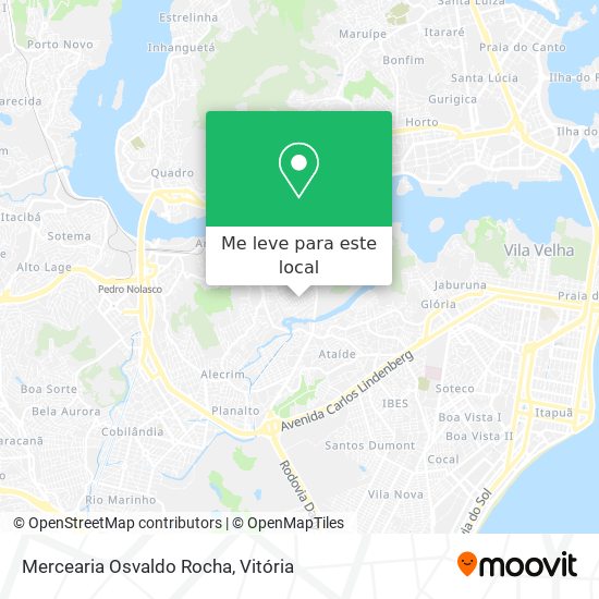 Mercearia Osvaldo Rocha mapa