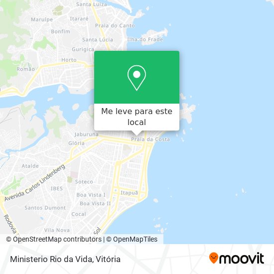 Ministerio Rio da Vida mapa