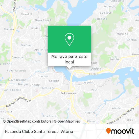 Fazenda Clube Santa Teresa mapa