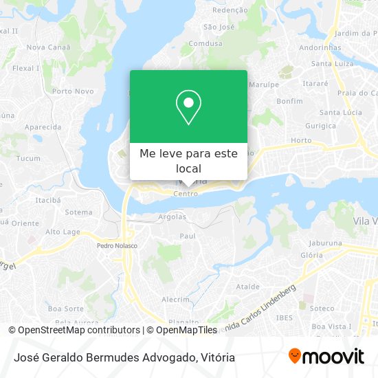 José Geraldo Bermudes Advogado mapa