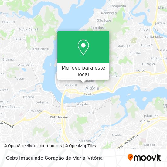 Cebs Imaculado Coração de Maria mapa