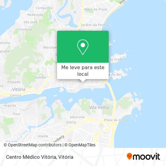 Centro Médico Vitória mapa