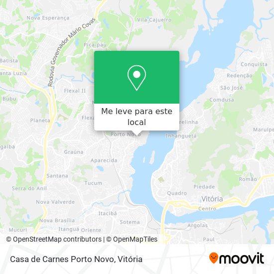 Casa de Carnes Porto Novo mapa