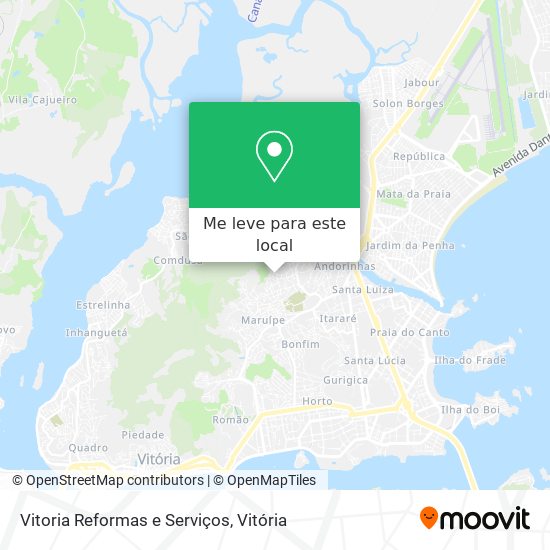 Vitoria Reformas e Serviços mapa