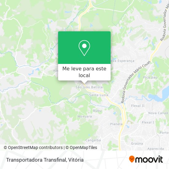 Transportadora Transfinal mapa
