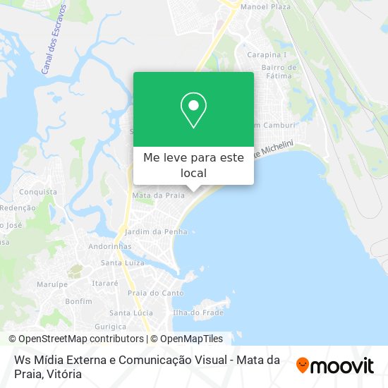 Ws Mídia Externa e Comunicação Visual - Mata da Praia mapa