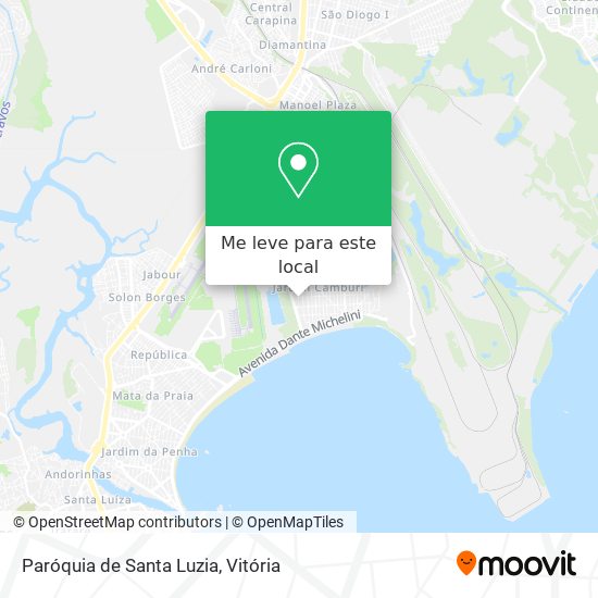 Paróquia de Santa Luzia mapa