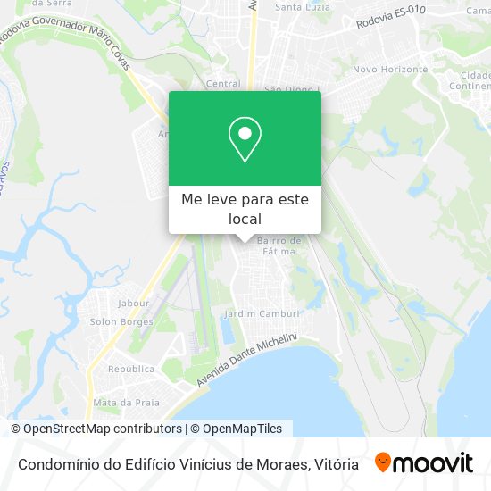 Condomínio do Edifício Vinícius de Moraes mapa