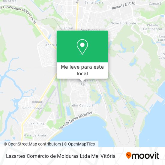 Lazartes Comércio de Molduras Ltda Me mapa
