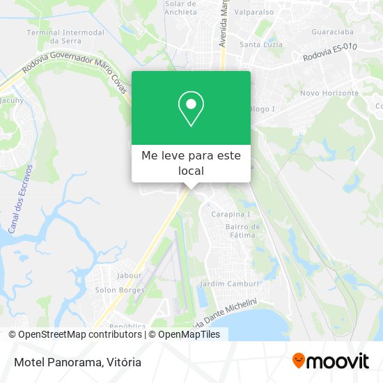 Motel Panorama mapa