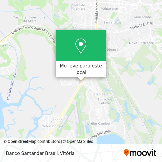 Banco Santander Brasil mapa