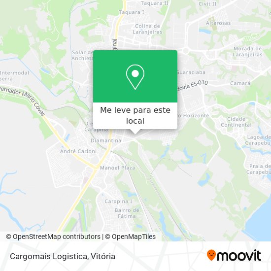 Cargomais Logistica mapa