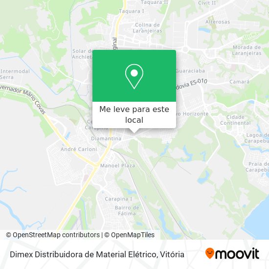 Dimex Distribuidora de Material Elétrico mapa