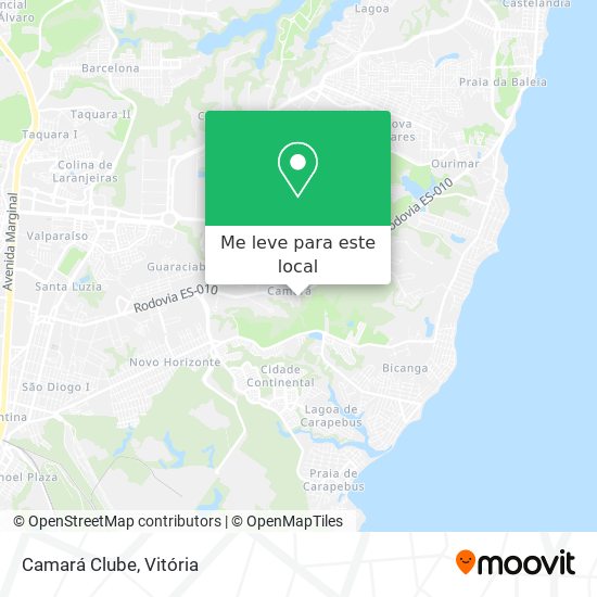 Camará Clube mapa
