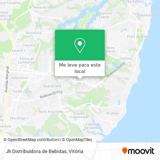 Jh Distribuidora de Bebidas mapa