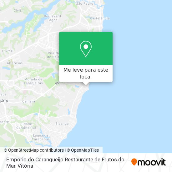 Empório do Carangueijo Restaurante de Frutos do Mar mapa