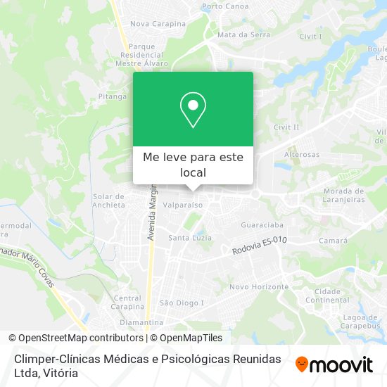 Climper-Clínicas Médicas e Psicológicas Reunidas Ltda mapa